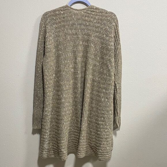 Free People Boho Ribbed Wool Blend Open Front Cardigan Sweater Knit - Picture 4 of 12